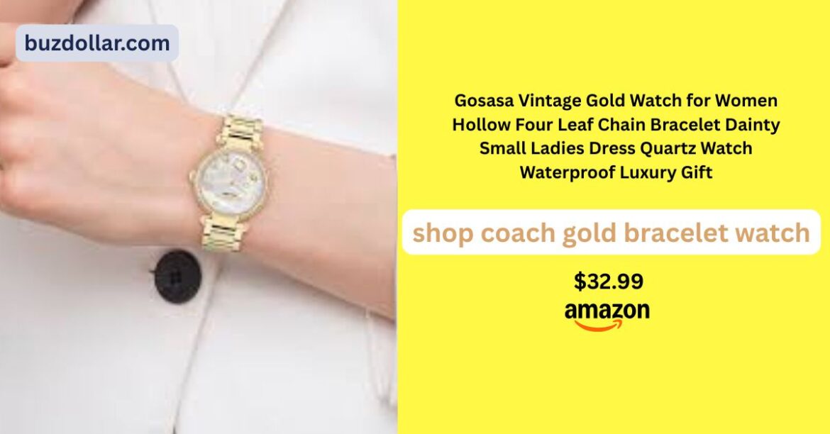 Shop Coach Gold Bracelet Watch: Simple, Stylish, and Reliable